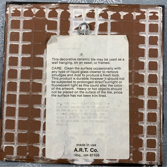 Amado Peña Decorative Ceramic Tile Art - Picture 10 of 12